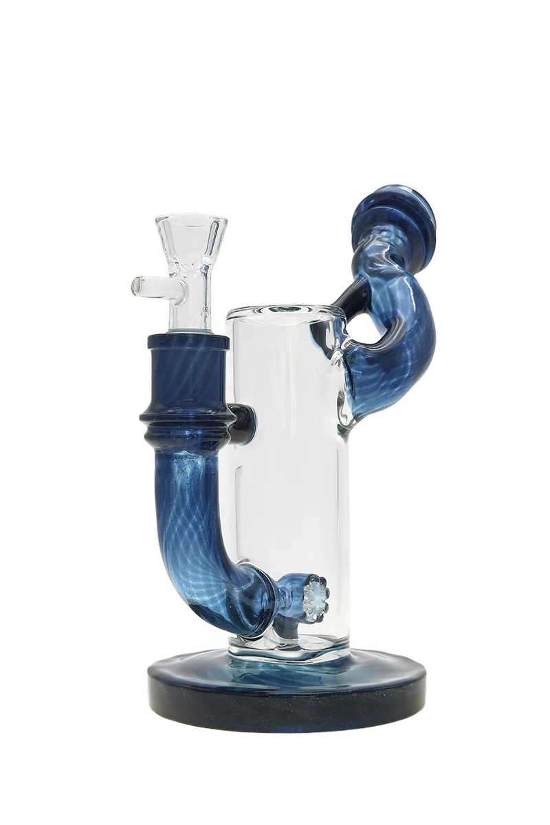 TAG - 8" Hammer Head Perc Side Car Dab Rig Bong 50x7MM - Image 12