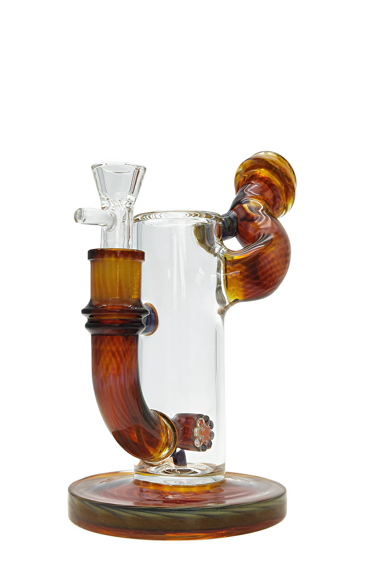 TAG - 8" Hammer Head Perc Side Car Dab Rig Bong 50x7MM - Image 7