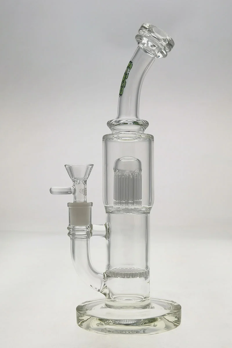 TAG - 12" Single Honeycomb to Fixed 10 Arm Tree Dab Rig Bong 44x4MM (14MM Female) - Image 18