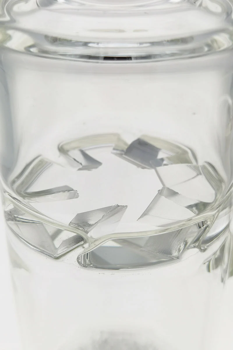 TAG - 13" Bent Neck Dragless Fritted Disc to Spinning Splash Guard Bong 65x5MM (18MM Female) - Image 14