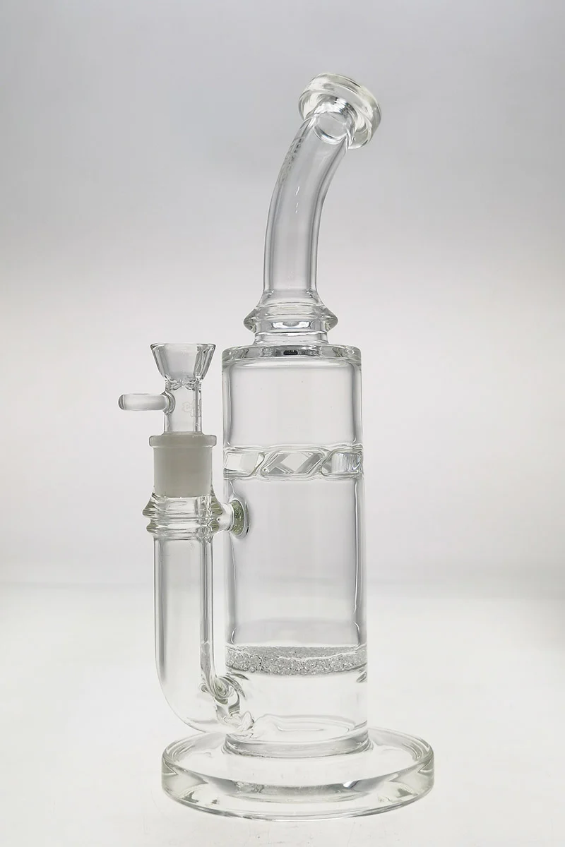 TAG - 13" Bent Neck Dragless Fritted Disc to Spinning Splash Guard Bong 65x5MM (18MM Female) - Image 7