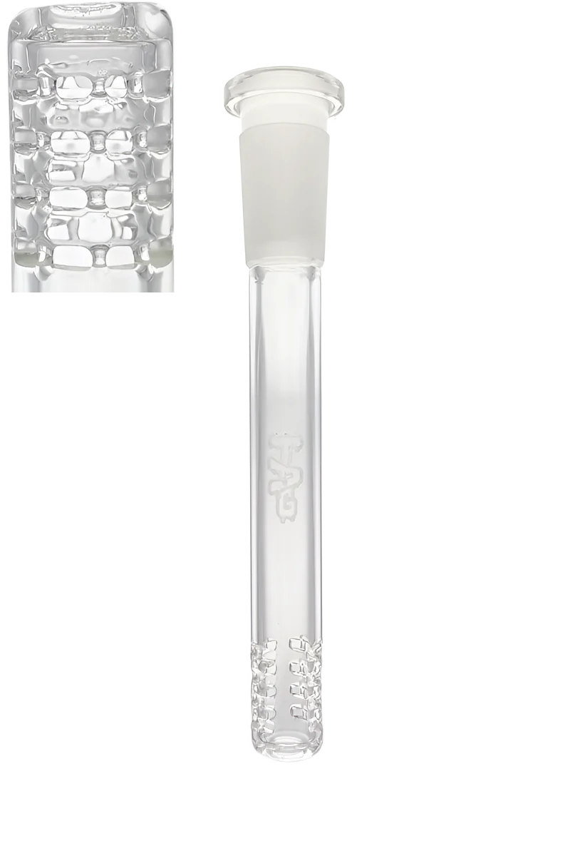 TAG - 18/14MM Open End 32 Slit Gridded Bong Downstem