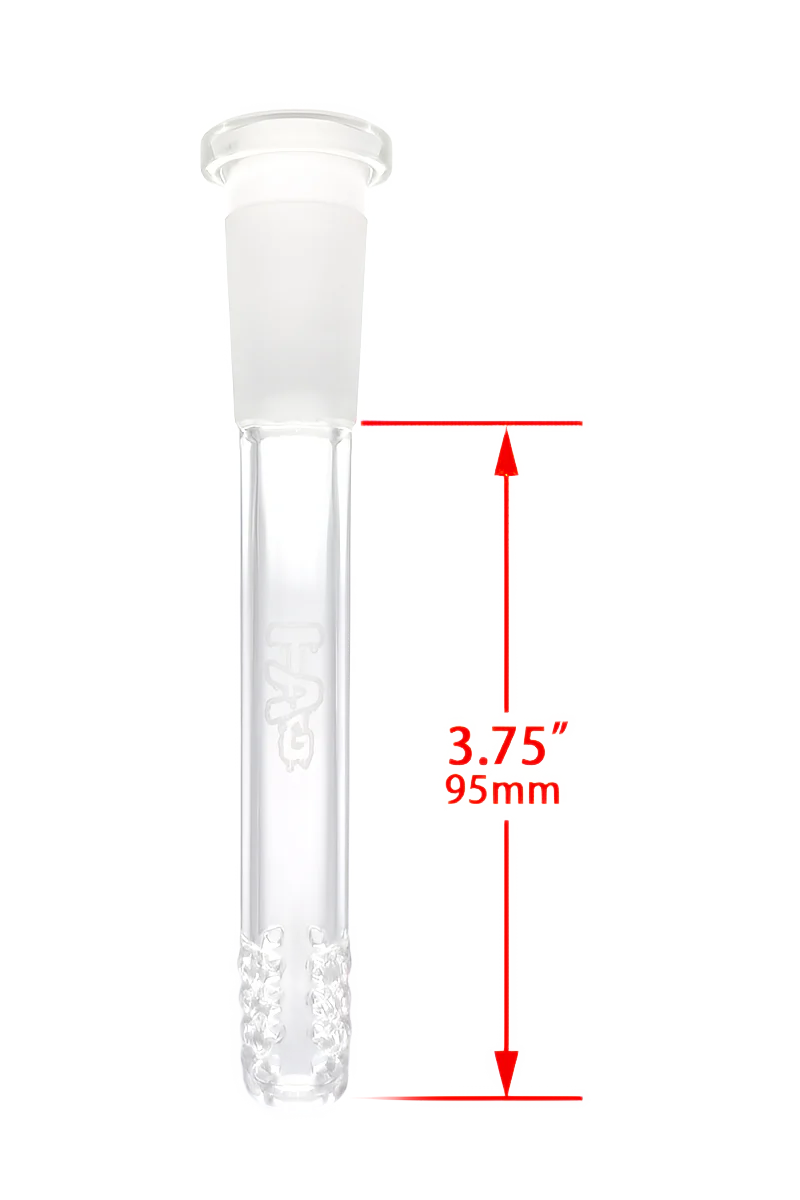 TAG - 18/14MM Open End 32 Slit Gridded Bong Downstem - Image 13