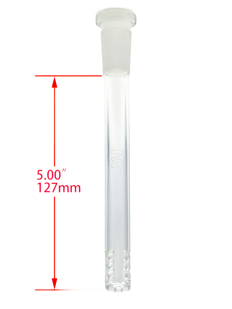 TAG - 18/14MM Open End 32 Slit Gridded Bong Downstem - Image 16