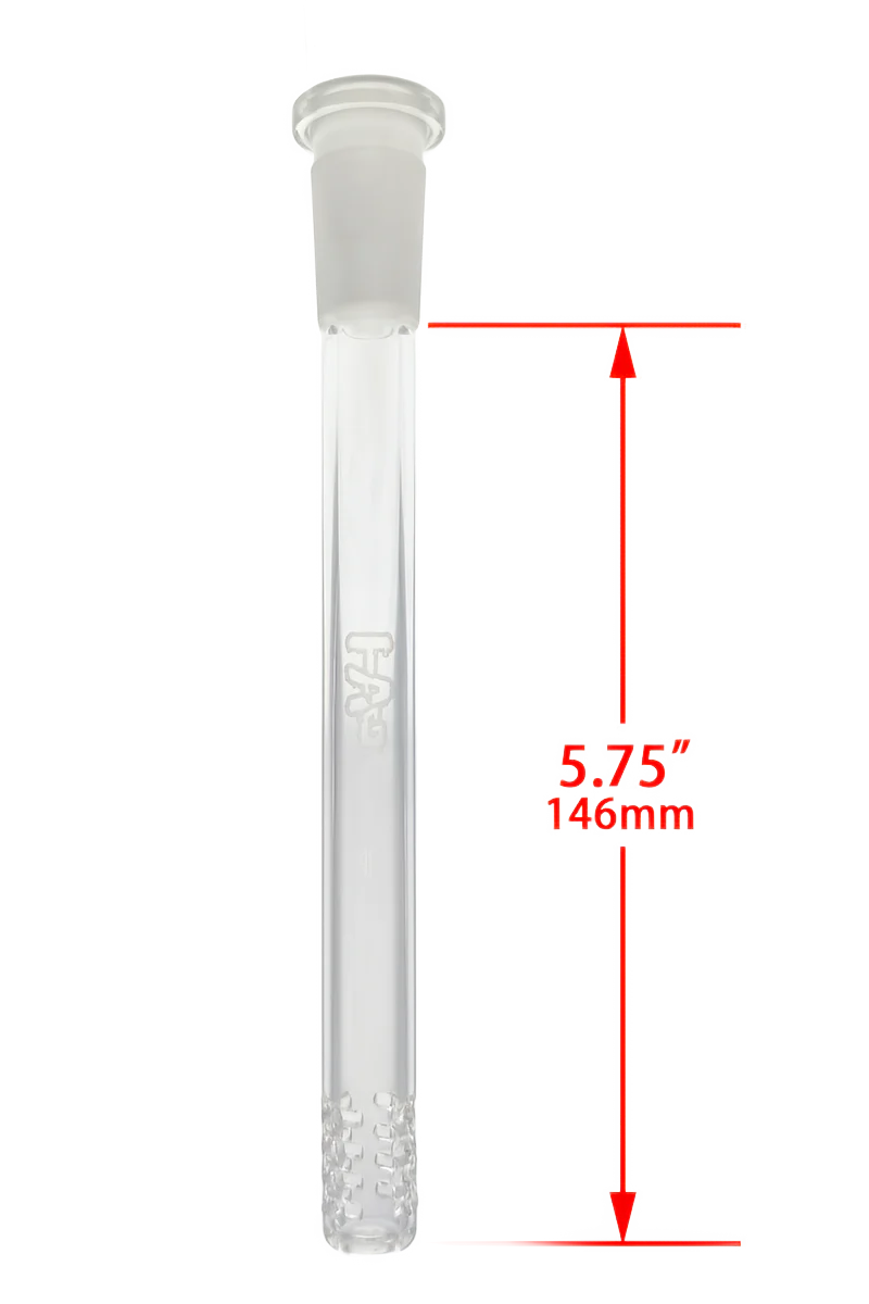TAG - 18/14MM Open End 32 Slit Gridded Bong Downstem - Image 17