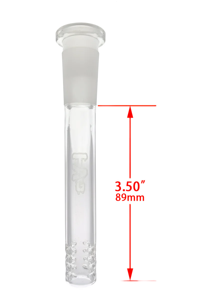 TAG - 18/14MM Open End 32 Slit Gridded Bong Downstem - Image 25