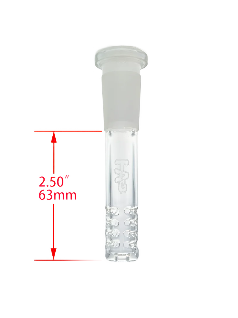 TAG - 18/14MM Open End 32 Slit Gridded Bong Downstem - Image 26