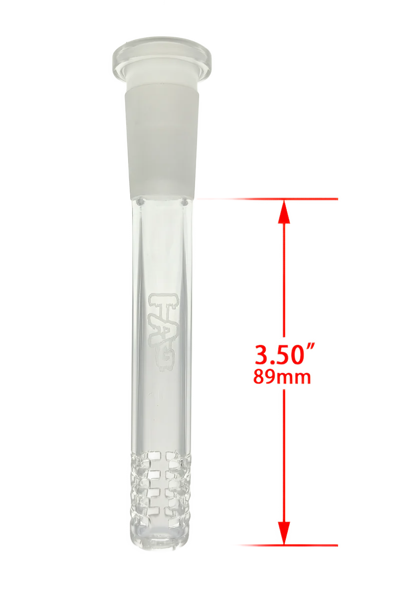 TAG - 18/14MM Open End 32 Slit Gridded Bong Downstem - Image 5