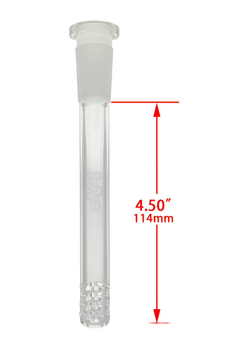 TAG - 18/14MM Open End 32 Slit Gridded Bong Downstem - Image 6