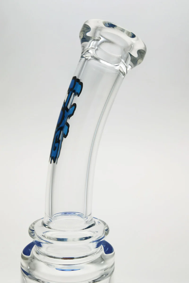 TAG - 16" Bent Neck Double Honeycomb Spinning Splash Guard Bong (18MM Female) - Image 24