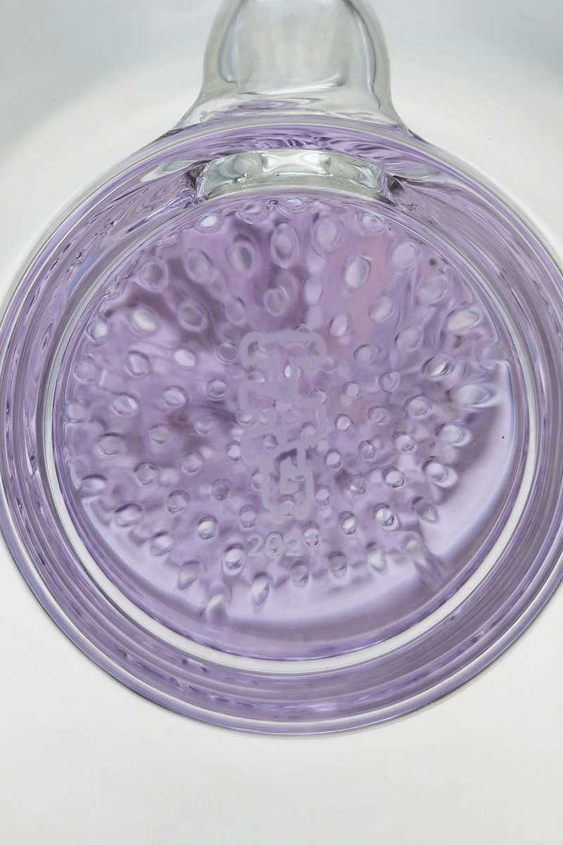 TAG - 16" Bent Neck Double Honeycomb Spinning Splash Guard Bong (18MM Female) - Image 47