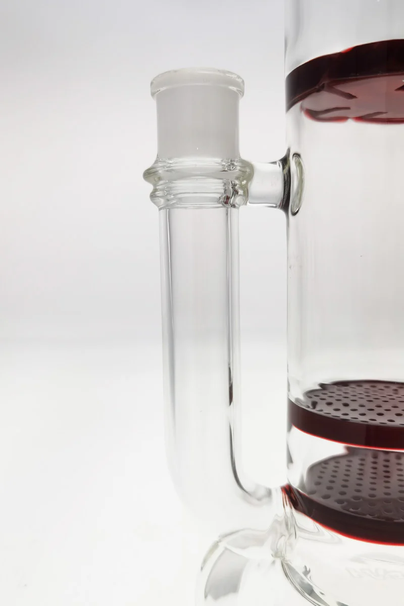 TAG - 16" Bent Neck Double Honeycomb Spinning Splash Guard Bong (18MM Female) - Image 69