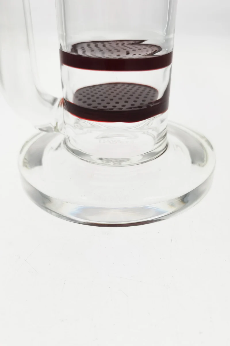 TAG - 16" Bent Neck Double Honeycomb Spinning Splash Guard Bong (18MM Female) - Image 70