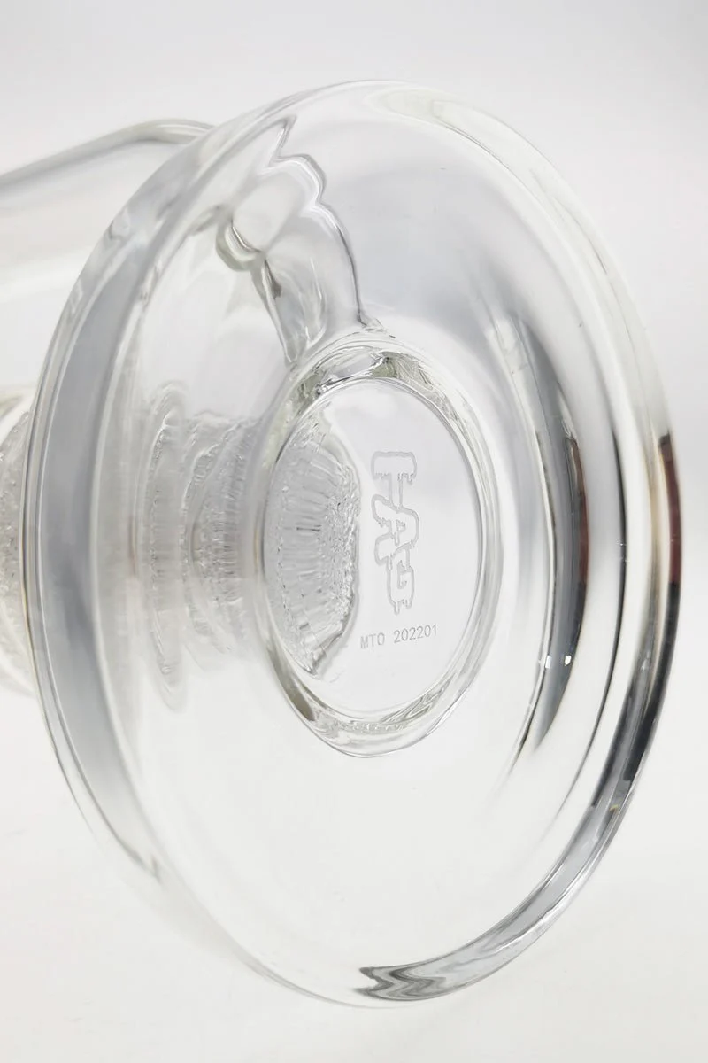 TAG - 16" Double Fritted Disc to Spinning Splash Guard Bong 50x7MM (18MM Female) - Image 13