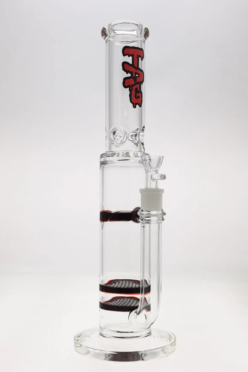 TAG - 16" Double Honeycomb to Spinning Splash Guard Bong 50x7MM (18MM Female) - Image 34