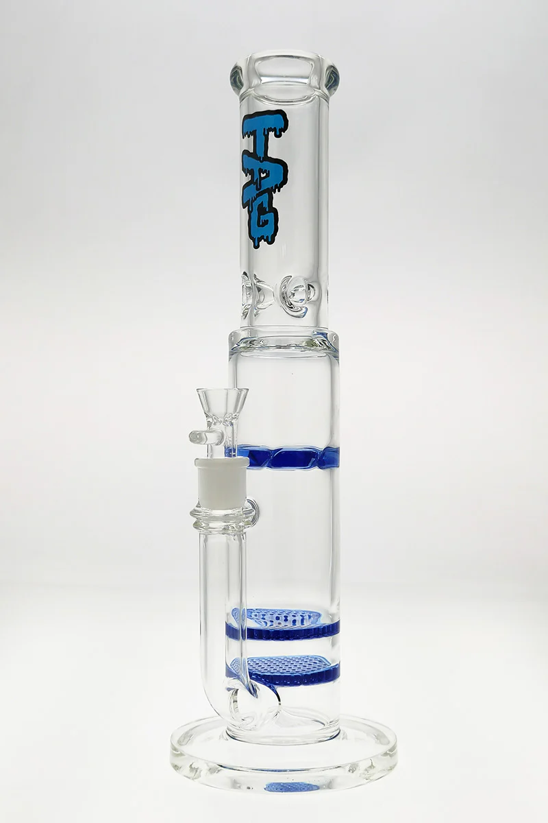 TAG - 16" Double Honeycomb to Spinning Splash Guard Bong 50x7MM (18MM Female) - Image 5