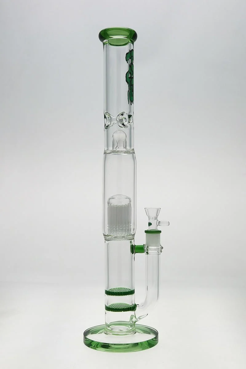 TAG - 21" Double Honeycomb to Fixed 34 Arm Tree Bong 50x7MM (18MM Female) - Image 17