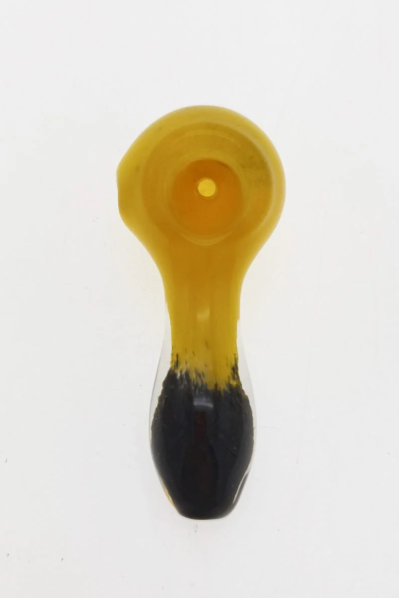 3.00" Dry Spoon Pipe w/ Multi-Color Frit (42g) Carb Hole: Left Side - Image 3