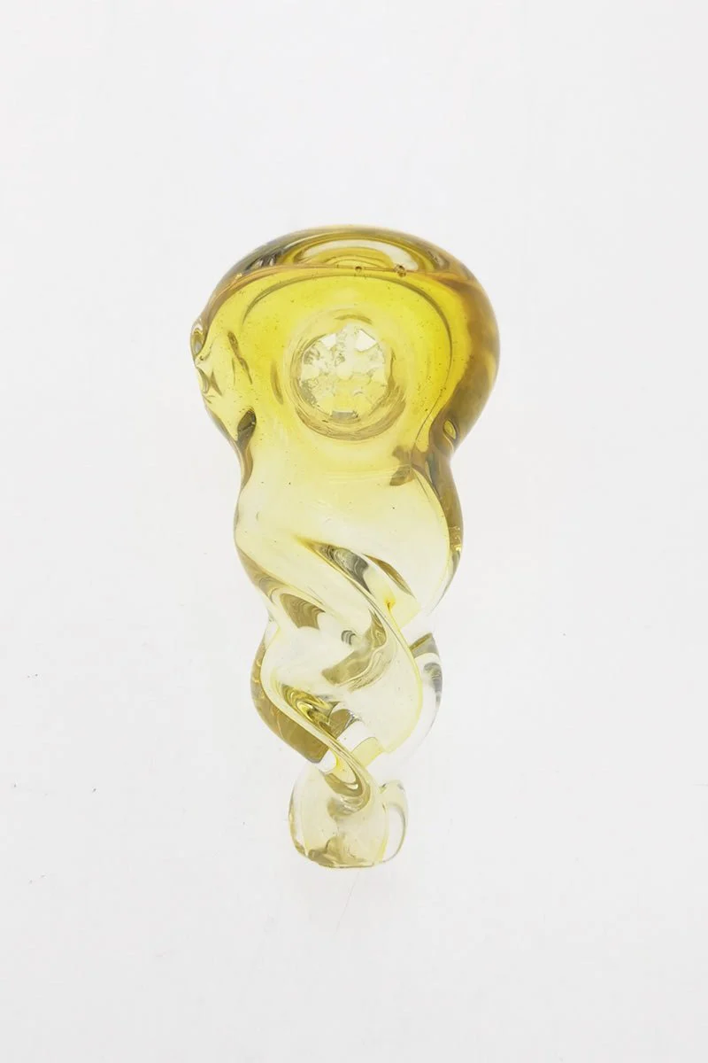 3.25" Dry Spoon Pipe w/ Twisted Body (59g) Carb Hole: Left Side - Image 3
