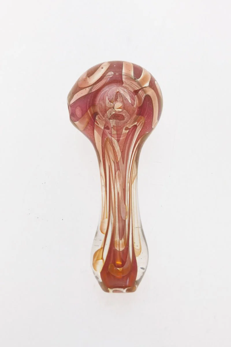 3.50" Dry Spoon Pipe w/ Ribbon (55g) Carb Hole: Left Side
