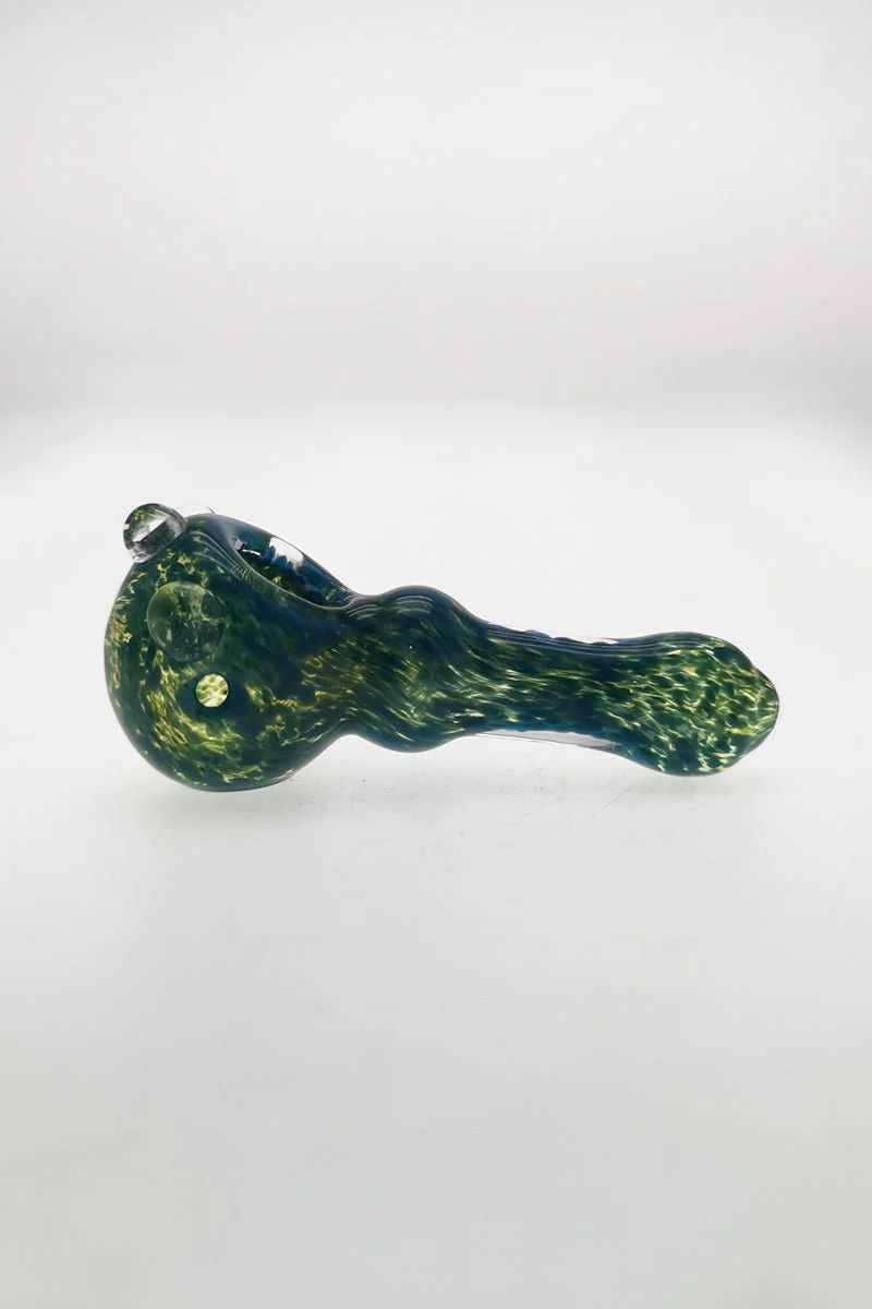 3.75" Dry Spoon Pipe w/ Marbles & Multi-Color (55g) Carb Hole: Left Side - Image 4