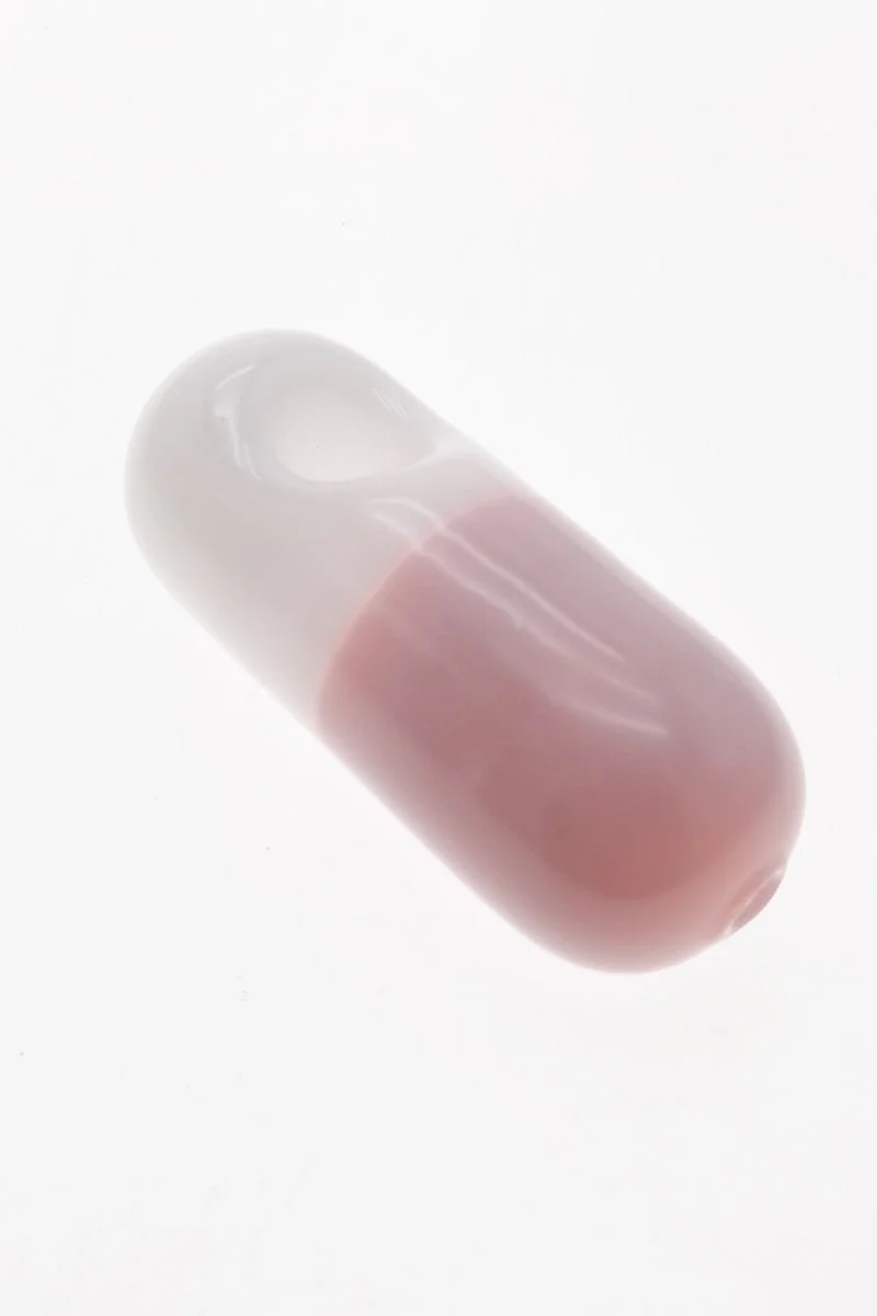 3.75" Dry Spoon Pipe w/ Pill Body (77g) Carb Hole: Center
