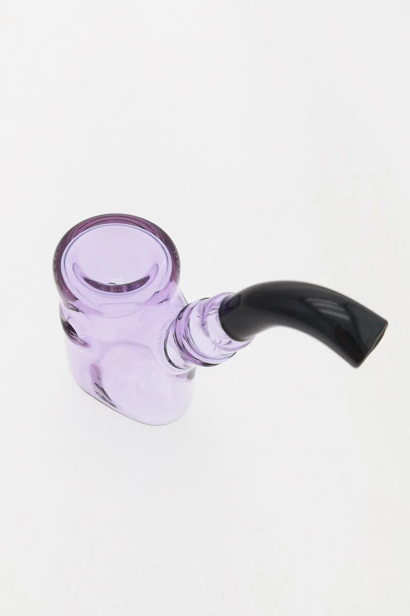 3.75" Dry Spoon Pipe w/ Sherlock Body (80g) Carb Hole: Left Side - Image 3