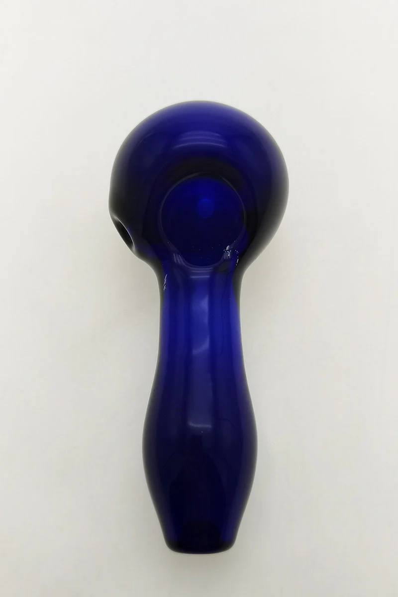 4.00" Dry Spoon Pipe w/ Ash Catcher (60g) Carb Hole: Left Side - Image 13