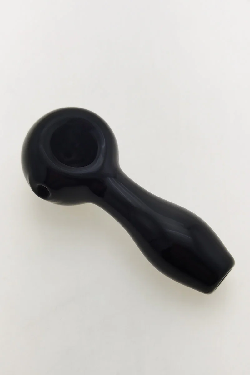 4.00" Dry Spoon Pipe w/ Ash Catcher (60g) Carb Hole: Left Side - Image 22