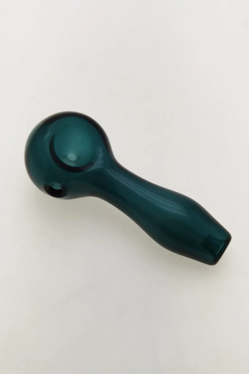 4.00" Dry Spoon Pipe w/ Ash Catcher (60g) Carb Hole: Left Side - Image 27
