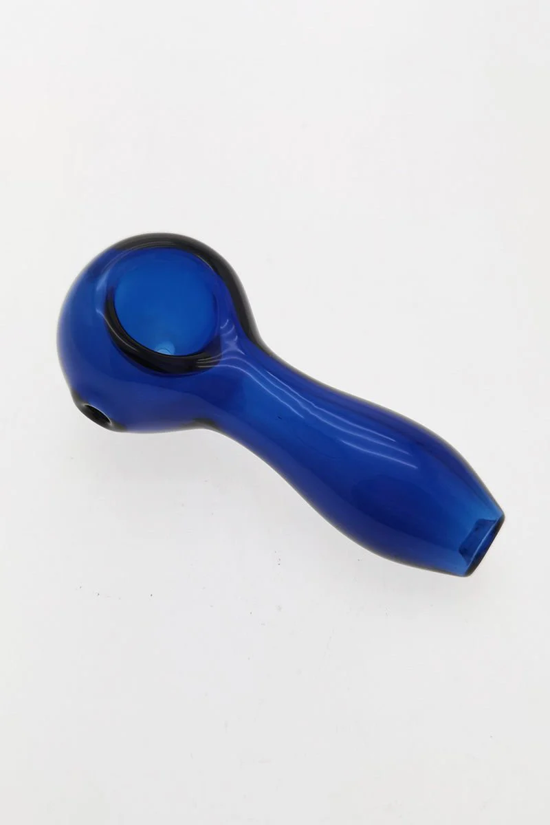 4.00" Dry Spoon Pipe w/ Ash Catcher (60g) Carb Hole: Left Side - Image 3