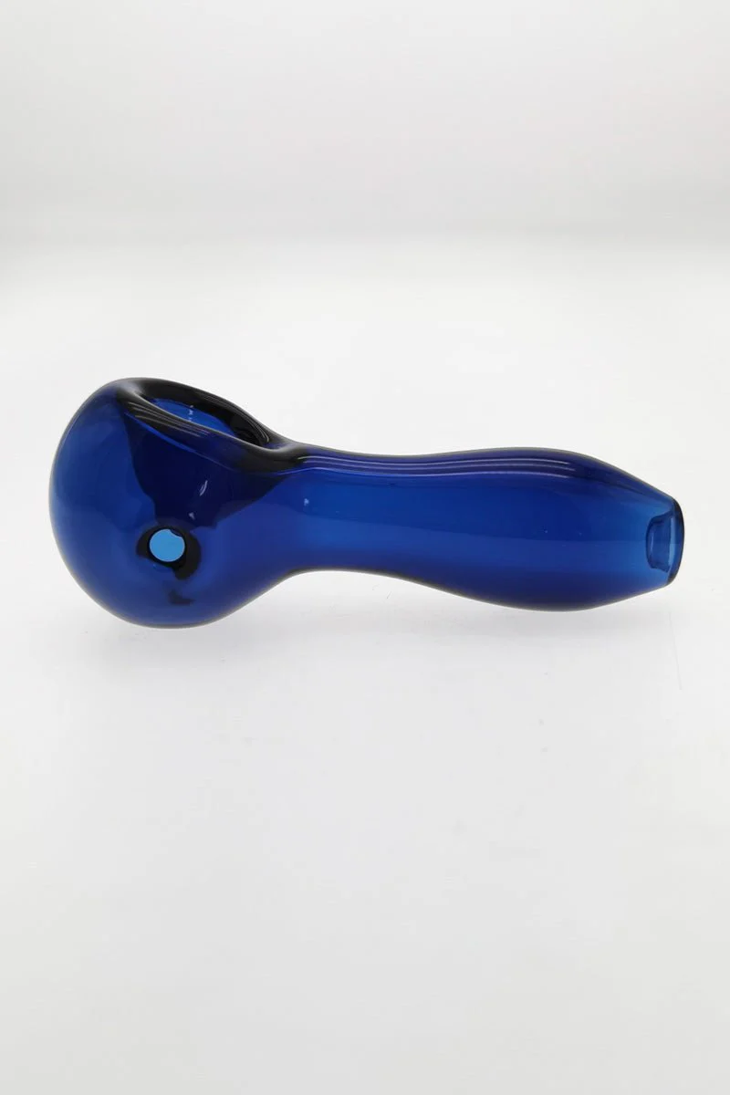 4.00" Dry Spoon Pipe w/ Ash Catcher (60g) Carb Hole: Left Side - Image 4