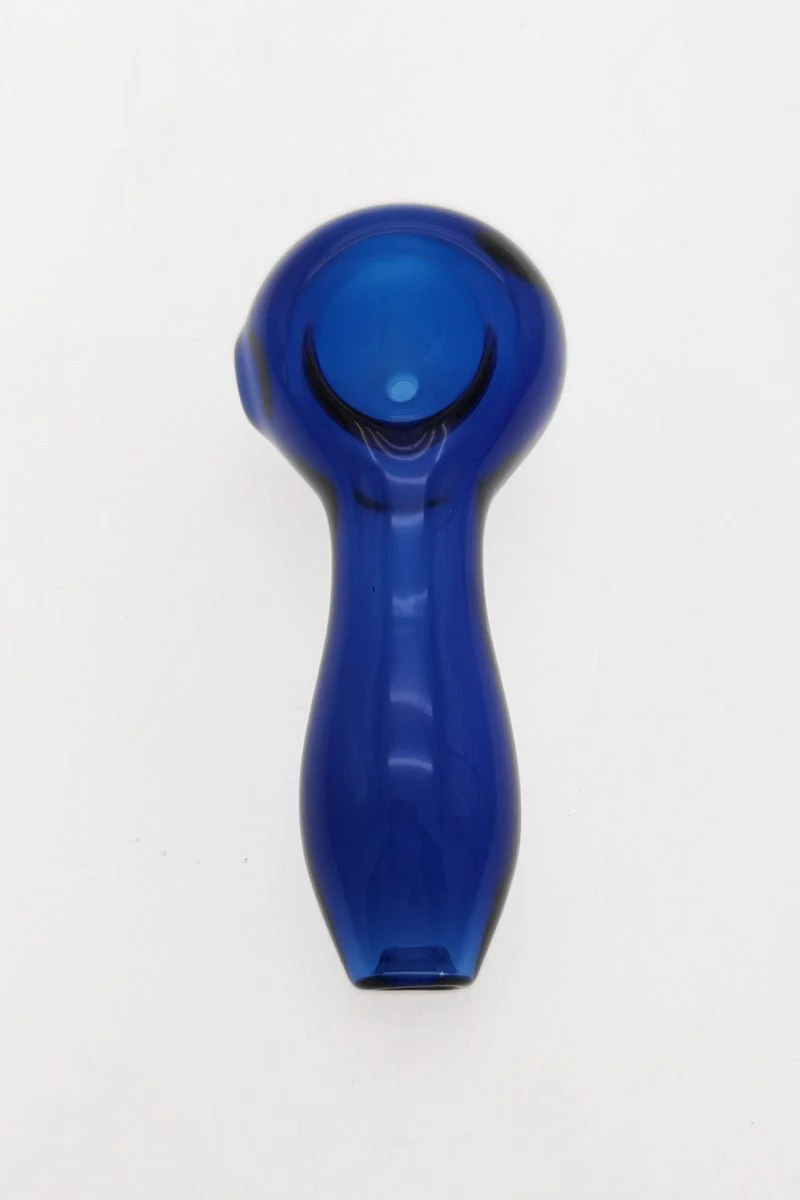 4.00" Dry Spoon Pipe w/ Ash Catcher (60g) Carb Hole: Left Side - Image 5
