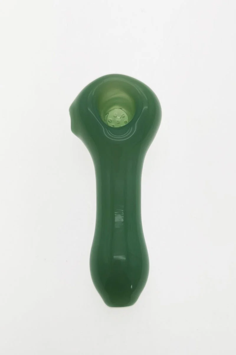 4.00" Dry Spoon Pipe w/ Built in Screen (65g) Carb Hole: Left Side - Image 5