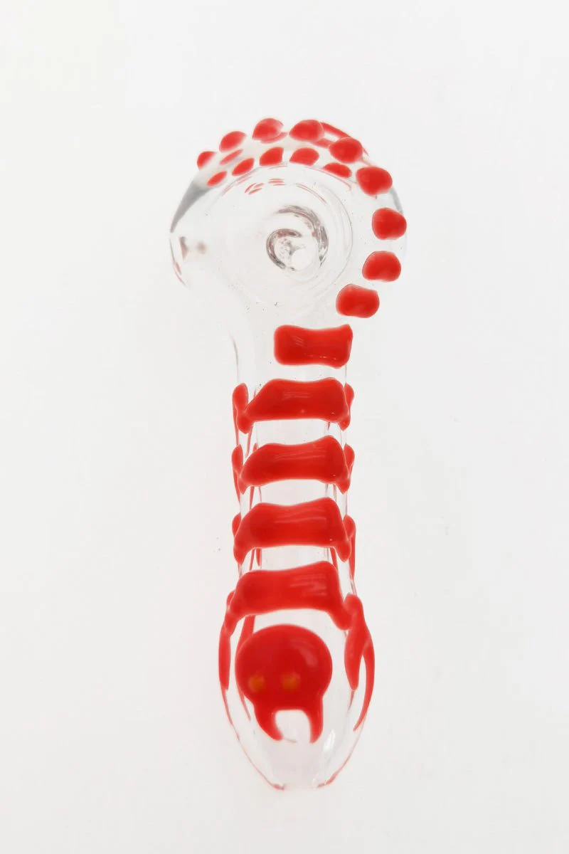 4.00" Dry Spoon Pipe w/ Ribbon (47g) Carb Hole: Left Side