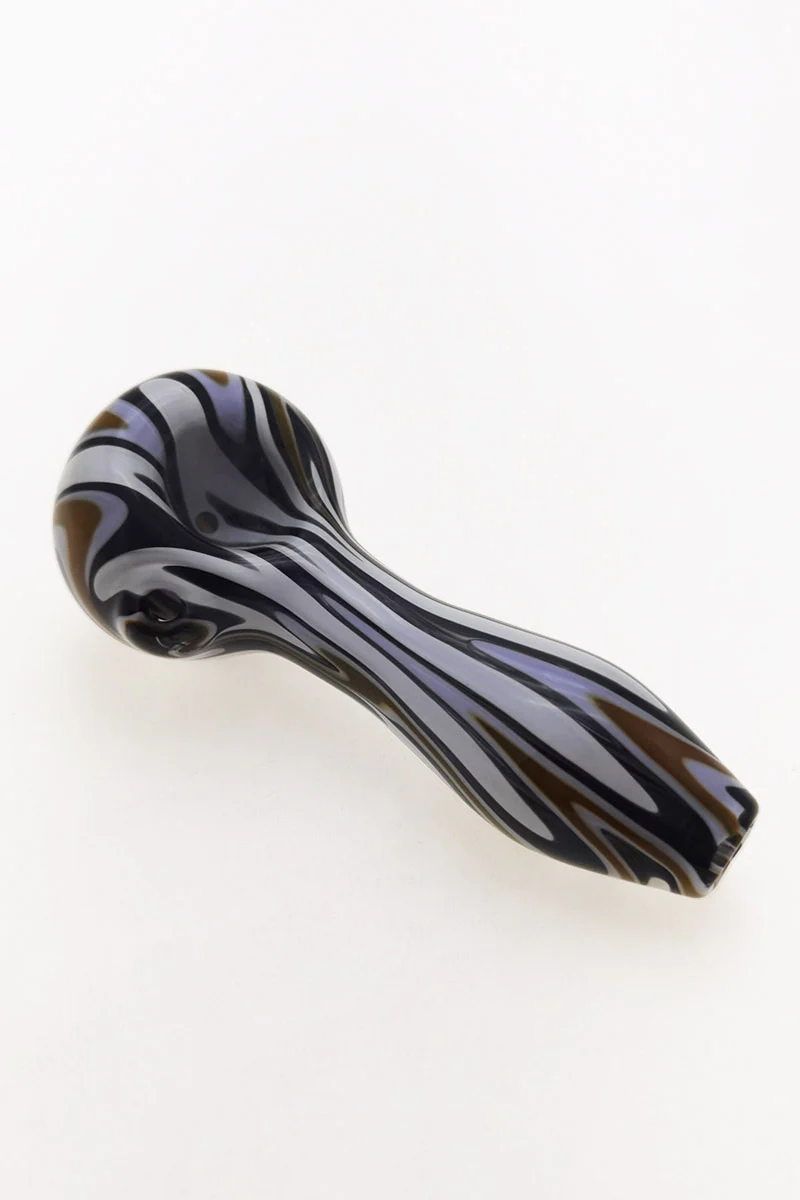 4.00" Dry Spoon Pipe w/ Wig Wag (50g) - Image 11