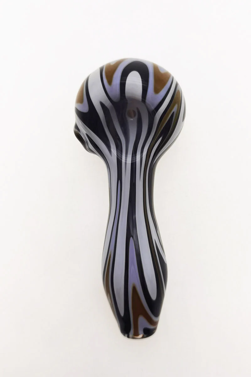 4.00" Dry Spoon Pipe w/ Wig Wag (50g) - Image 12