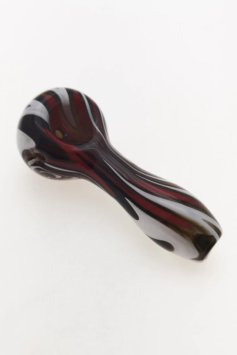 4.00" Dry Spoon Pipe w/ Wig Wag (50g) - Image 2