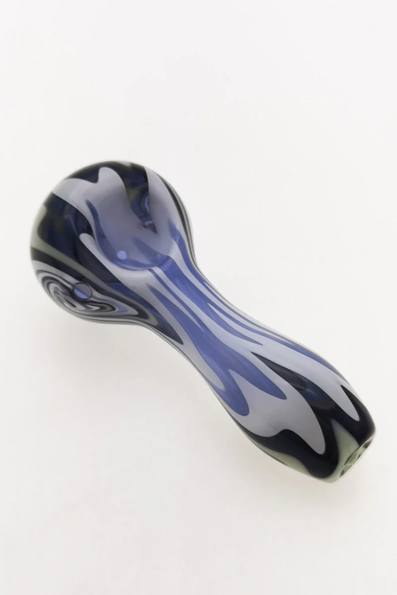 4.00" Dry Spoon Pipe w/ Wig Wag (50g) - Image 21