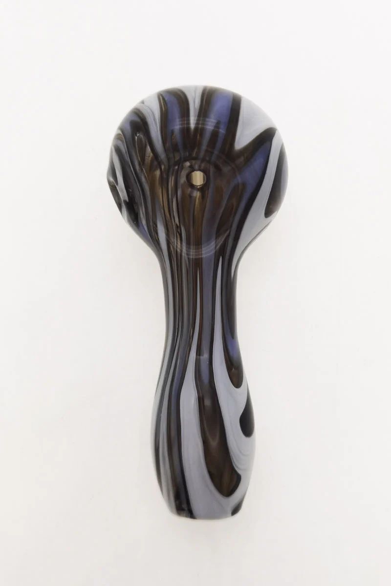 4.00" Dry Spoon Pipe w/ Wig Wag (50g) - Image 32