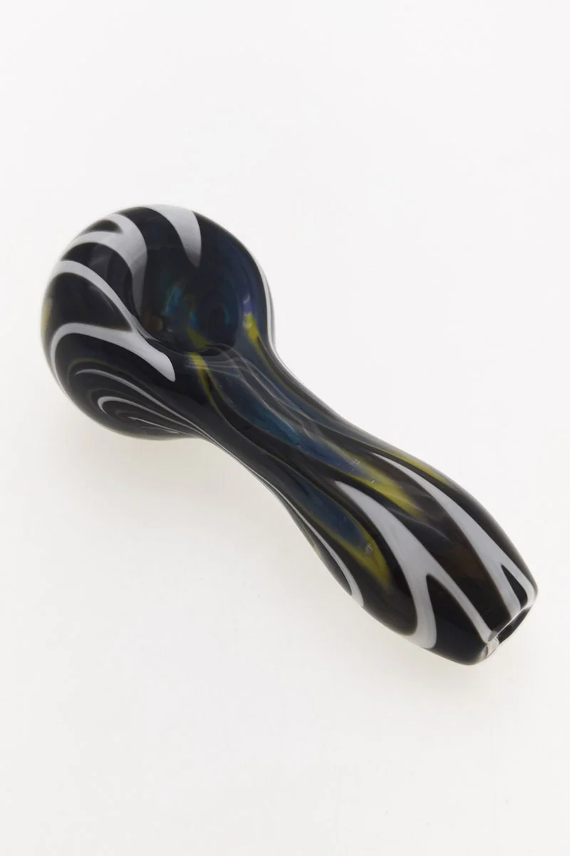 4.00" Dry Spoon Pipe w/ Wig Wag (50g) - Image 37