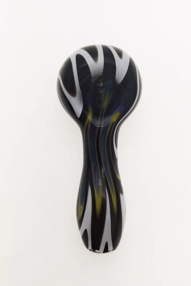 4.00" Dry Spoon Pipe w/ Wig Wag (50g) - Image 38