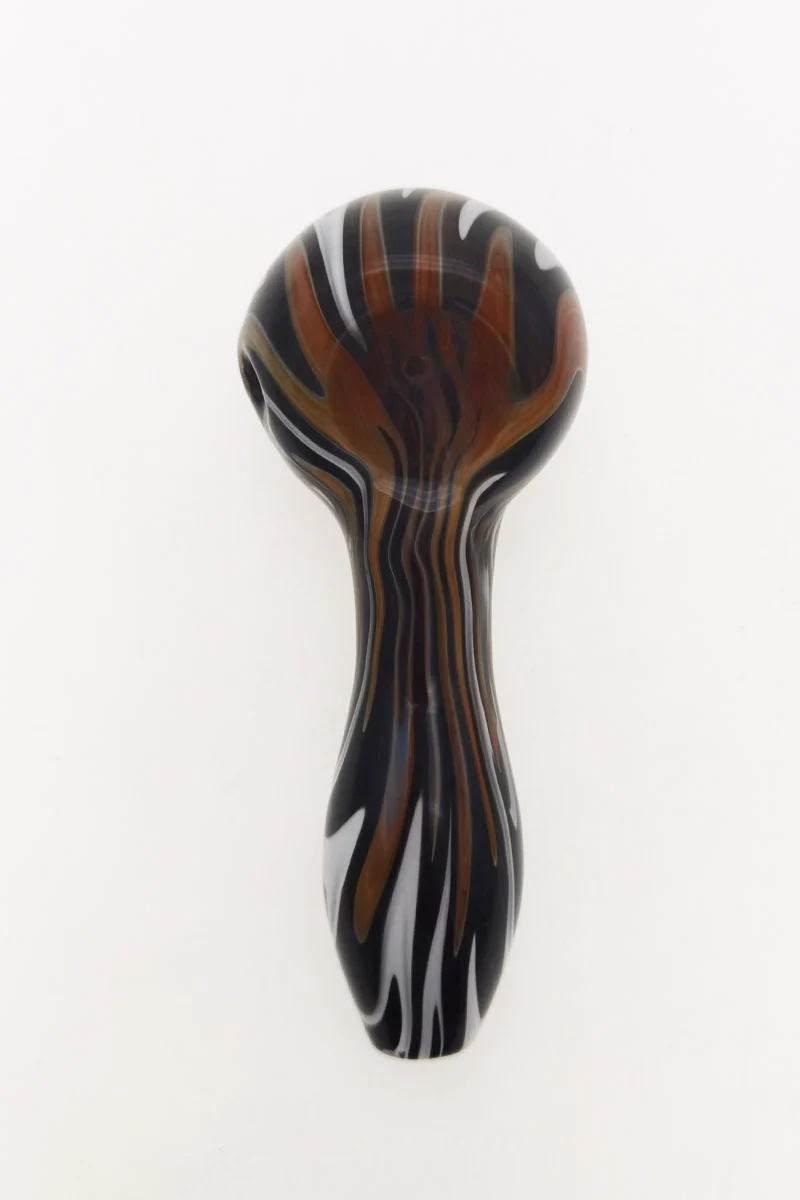 4.00" Dry Spoon Pipe w/ Wig Wag (50g) - Image 39