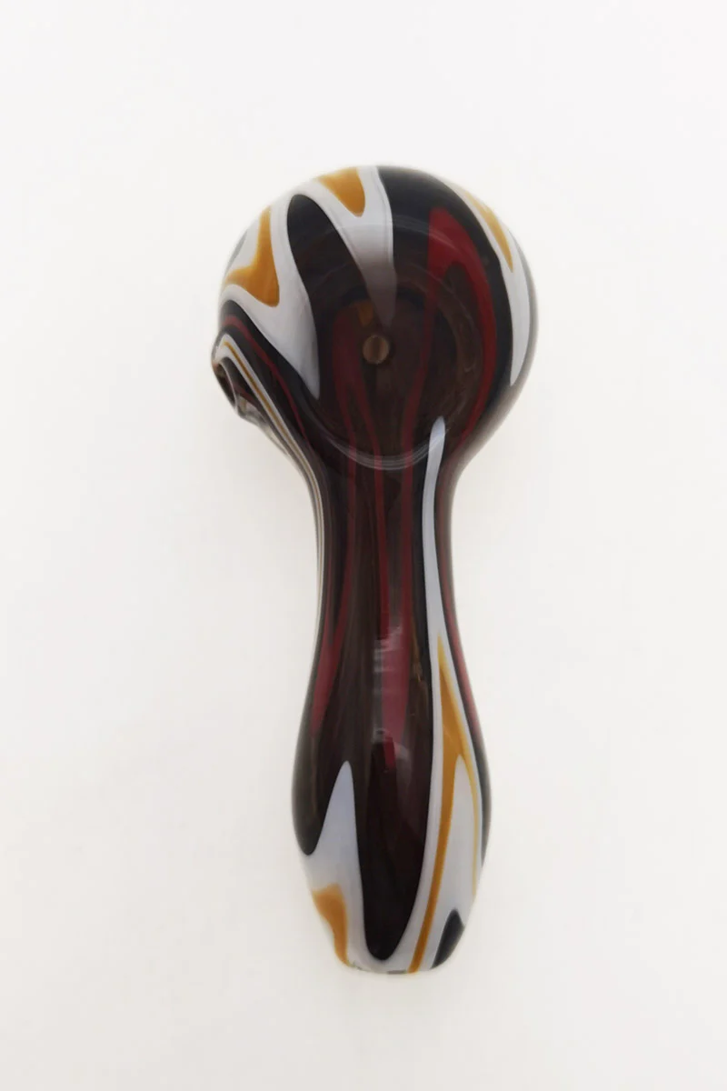 4.00" Dry Spoon Pipe w/ Wig Wag (50g) - Image 4