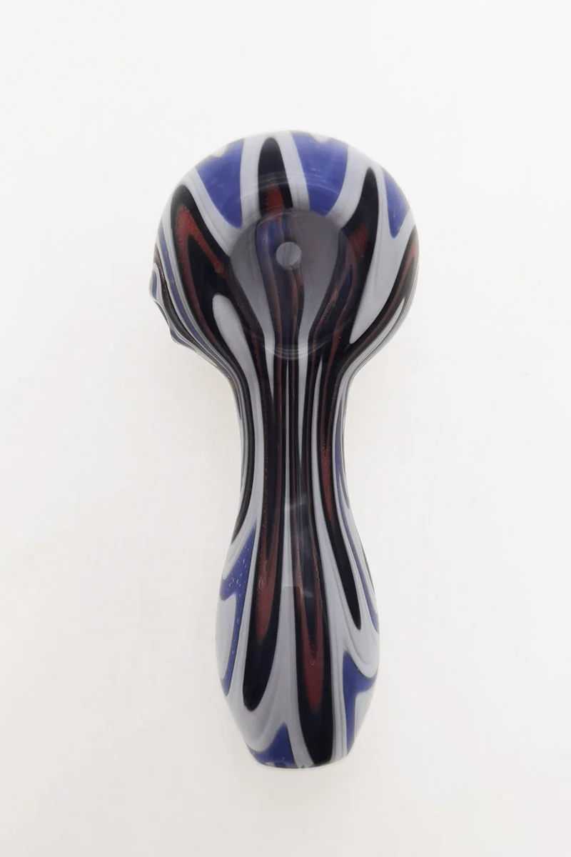 4.00" Dry Spoon Pipe w/ Wig Wag (50g) - Image 41
