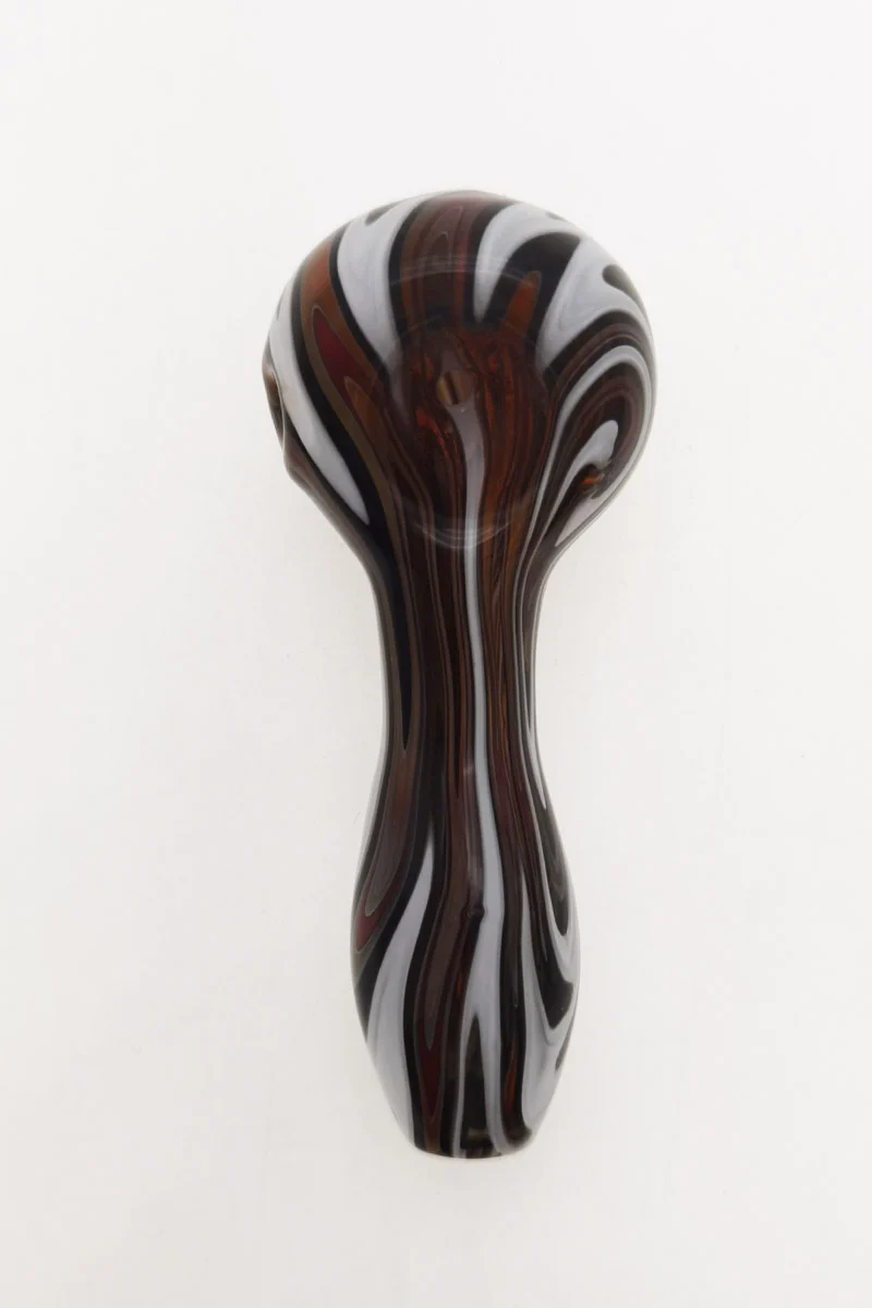 4.00" Dry Spoon Pipe w/ Wig Wag (50g) - Image 45
