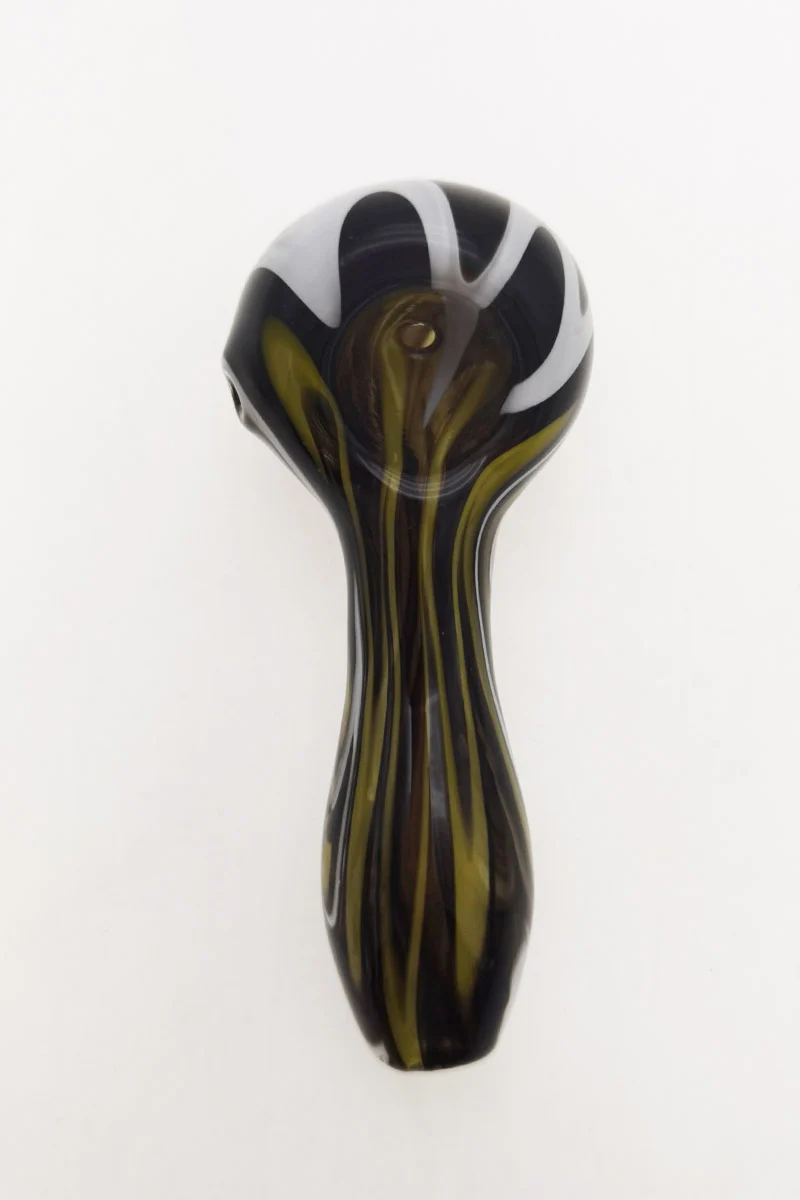 4.00" Dry Spoon Pipe w/ Wig Wag (50g) - Image 8
