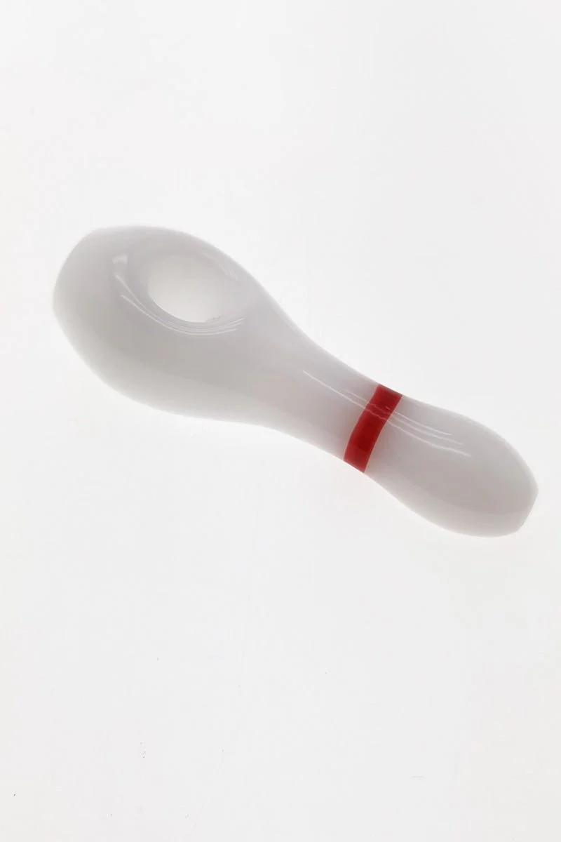 4.50" Dry Spoon Pipe w/ Bowling Pin Body (73g) Carb Hole: Center - Image 2