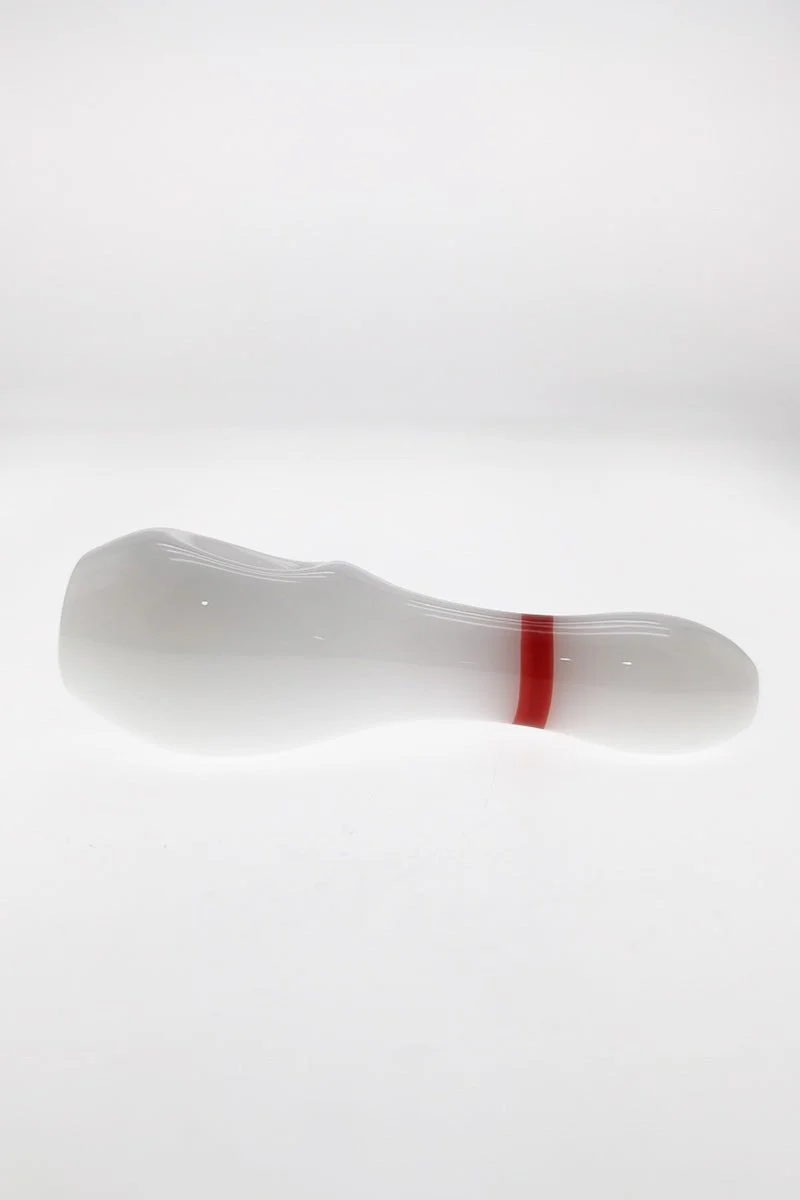 4.50" Dry Spoon Pipe w/ Bowling Pin Body (73g) Carb Hole: Center - Image 3