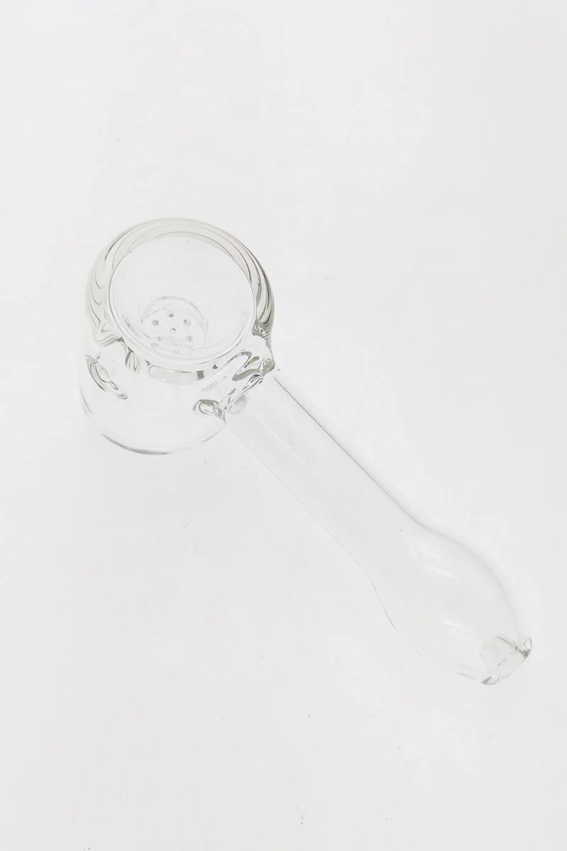 4.50" Dry Spoon Pipe w/ Hammer Body & Built In Screen (75g) Carb Hole: Left Side - Image 3
